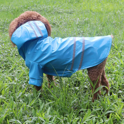 Waterproof Hooded Pet Raincoat – Reflective Outdoor Rain Jacket for Dogs & Cats