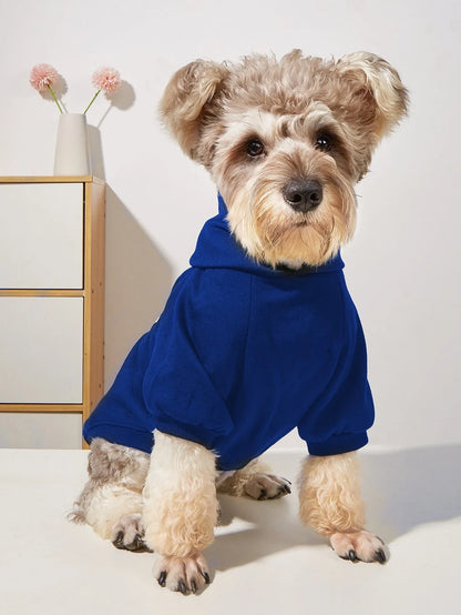 Vintage Letter Graphic Pet Hoodie – Cozy Retro Sweatshirt for Dogs & Cats