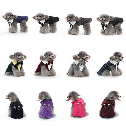Formal Pet Tuxedo with Bow Tie – Wedding & Party Suit for Dogs & Cats