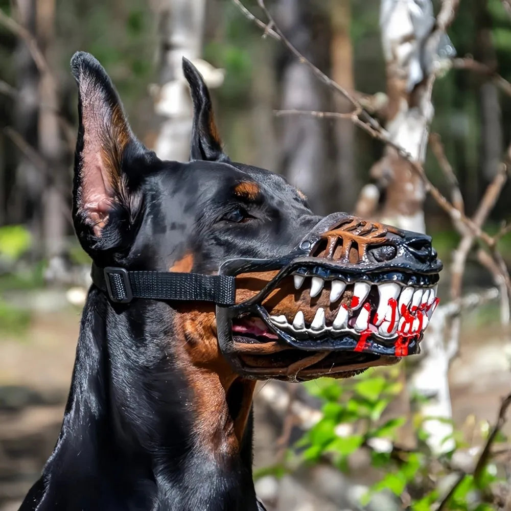 Funny Realistic Dog Fangs Mask – Movable Teeth