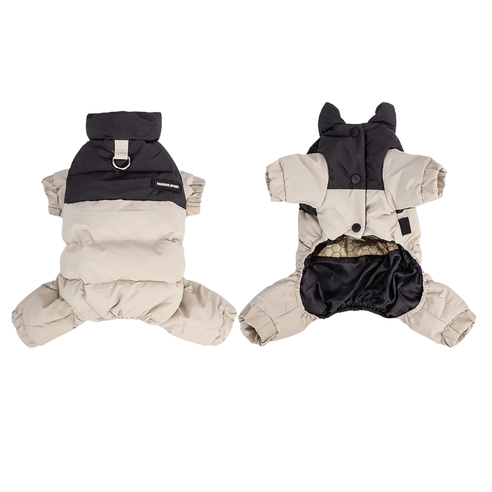 Graphene Insulated Pet Winter Jumpsuit – Waterproof Padded Four-Leg Coat for Dogs & Cats