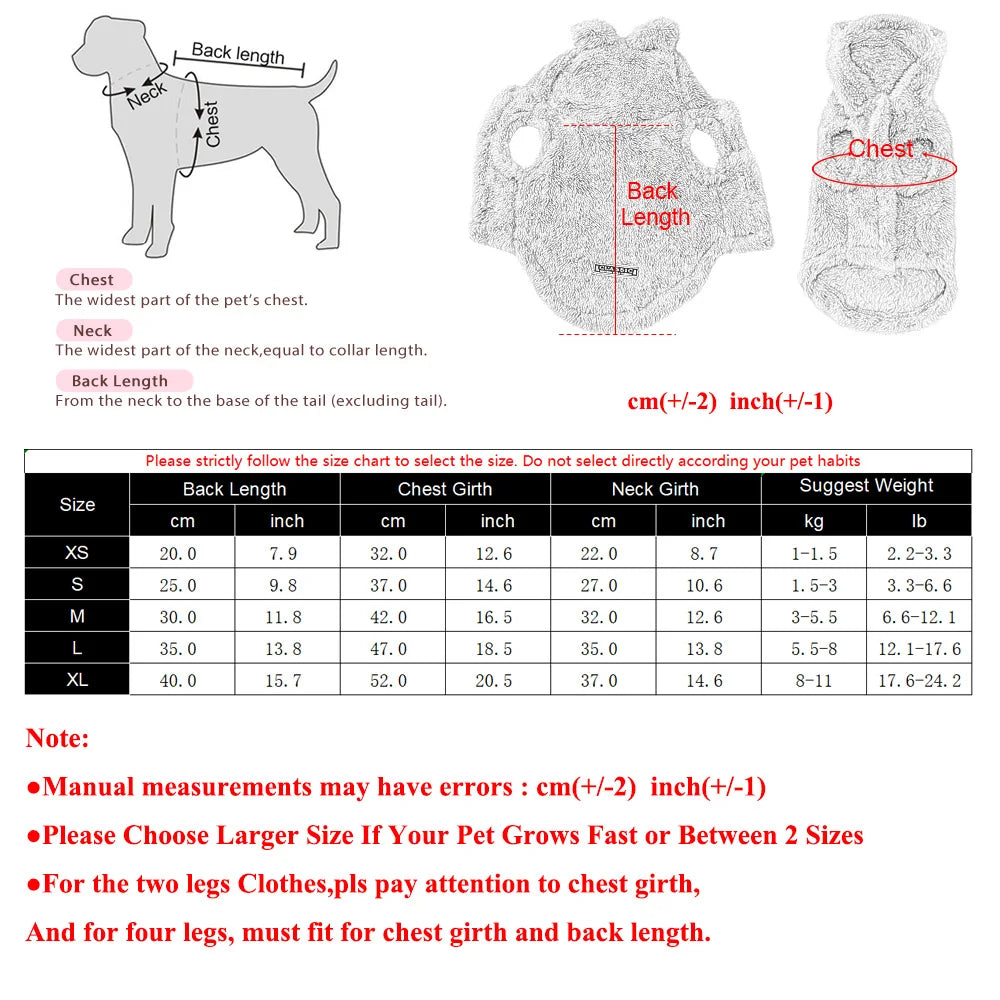 Rabbit Ear Fleece Pet Hoodie – Soft Plush Winter Coat for Dogs & Cats