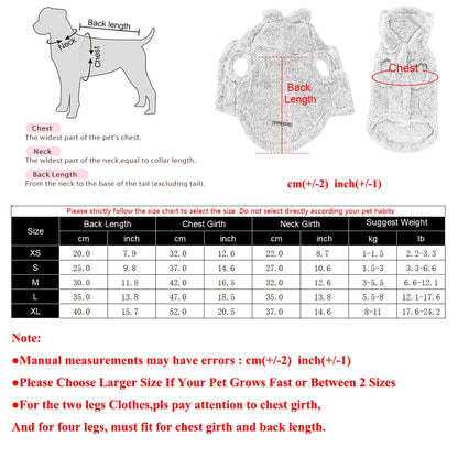 Rabbit Ear Fleece Pet Hoodie – Soft Plush Winter Coat for Dogs & Cats