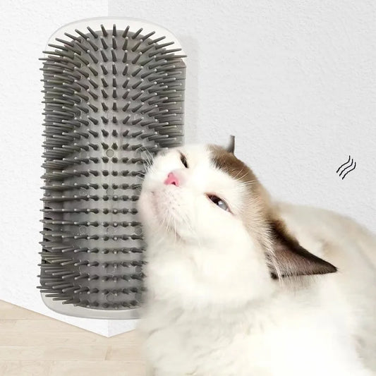 Corner Cat Grooming Brush – Self-Grooming Massage Scratcher