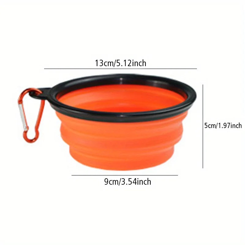 Portable Collapsible Dog Bowl – Travel Food & Water Bowl