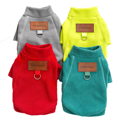 Warm Pet Winter Vest with D-Ring – Fashion Jacket for Dogs & Cats