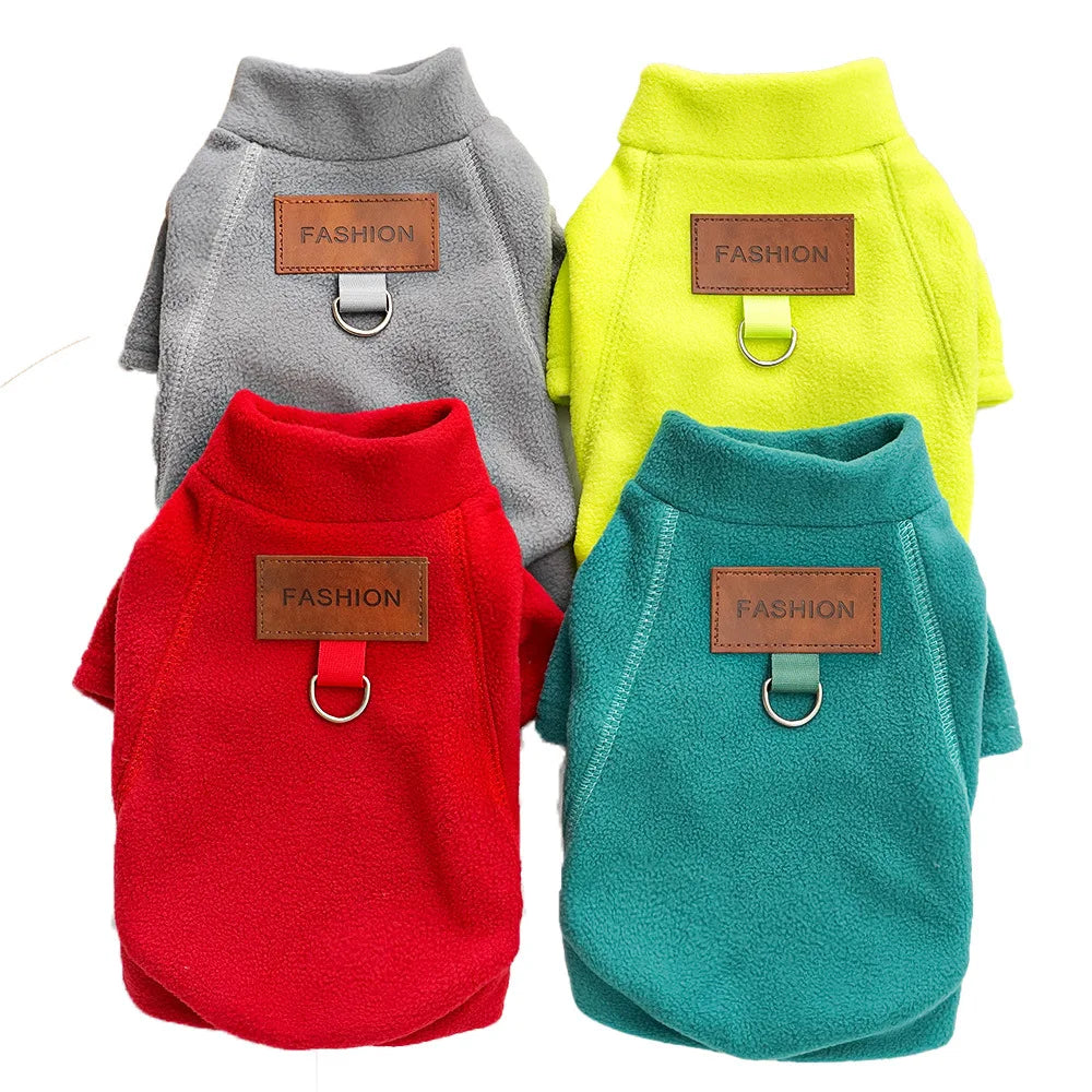 Warm Pet Winter Vest with D-Ring – Cozy Jacket for Dogs & Cats