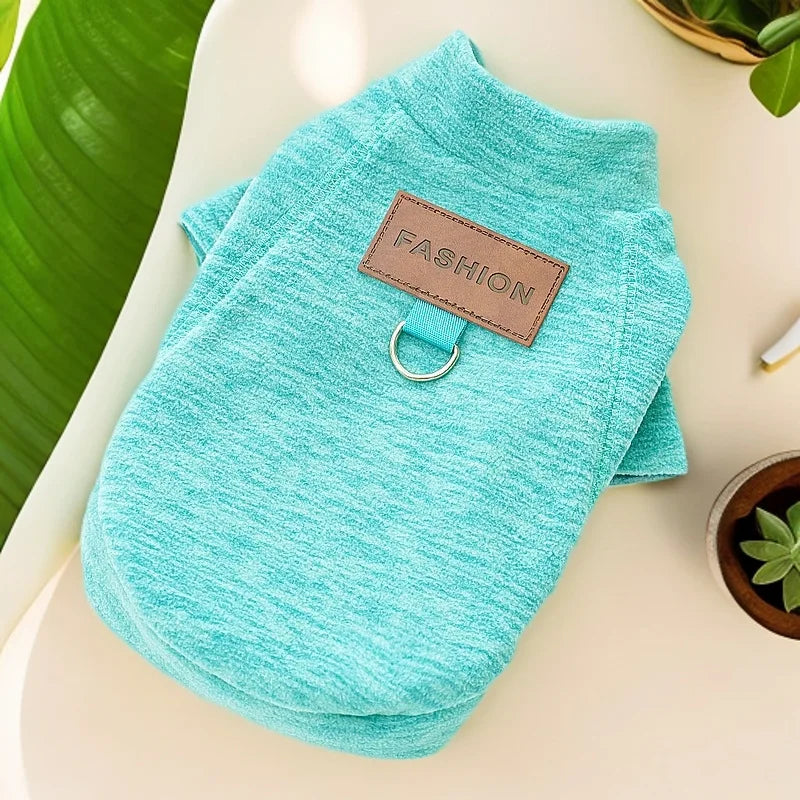 Warm Pet Winter Vest with D-Ring – Cozy Jacket for Dogs & Cats