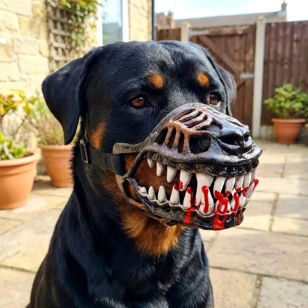 Funny Realistic Dog Fangs Mask – Movable Teeth
