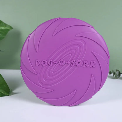 TPR Flying Disc Dog Toy – Bite-Resistant Interactive Fetch & Training Toy