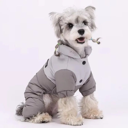 Graphene Insulated Pet Winter Jumpsuit – Waterproof Padded Four-Leg Coat for Dogs & Cats