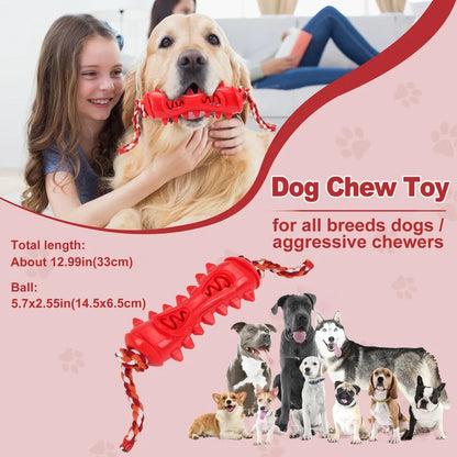Interactive Treat-Hiding Chew Stick – Dental Dog Toy