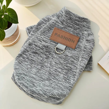 Warm Pet Winter Vest with D-Ring – Fashion Jacket for Dogs & Cats