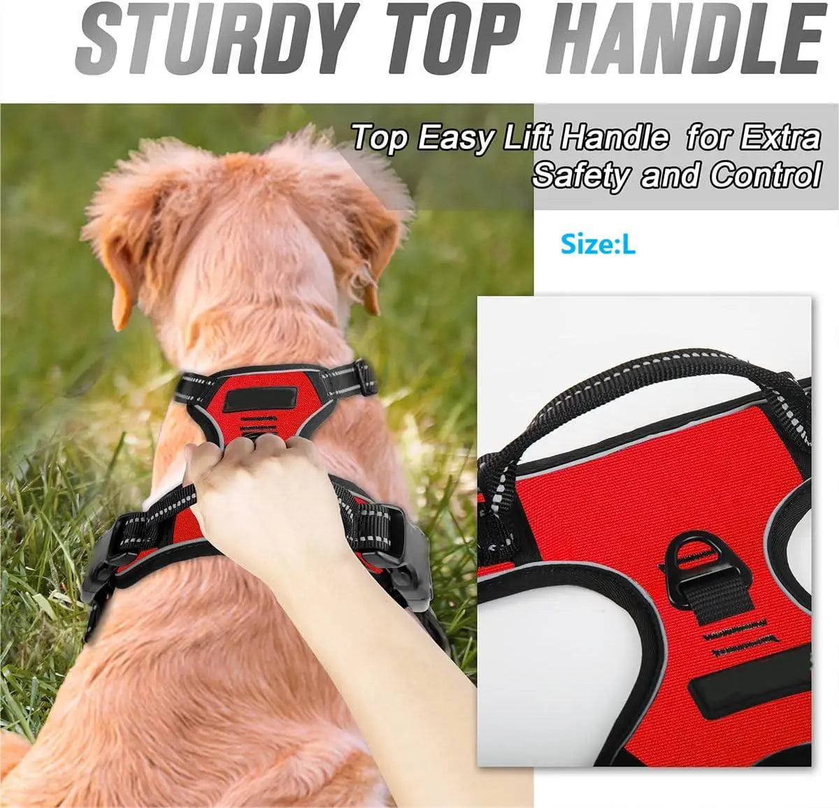 No-Pull Reflective Dog Harness – Adjustable Comfort Fit