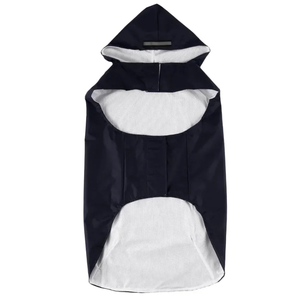 9-Size Reflective Dog Raincoat – Waterproof Hooded Jacket for Small to Large Dogs