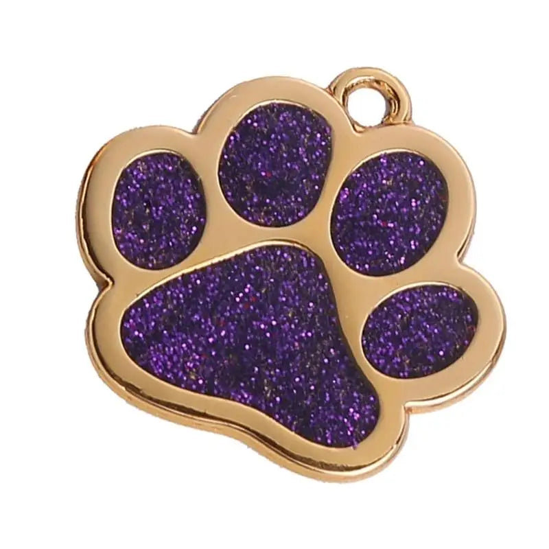 Bling Glitter Pet Collar Charm – Colorful Metal Pendant