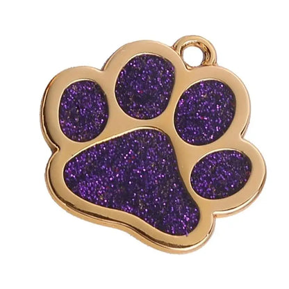 Bling Glitter Pet Collar Charm – Colorful Metal Pendant