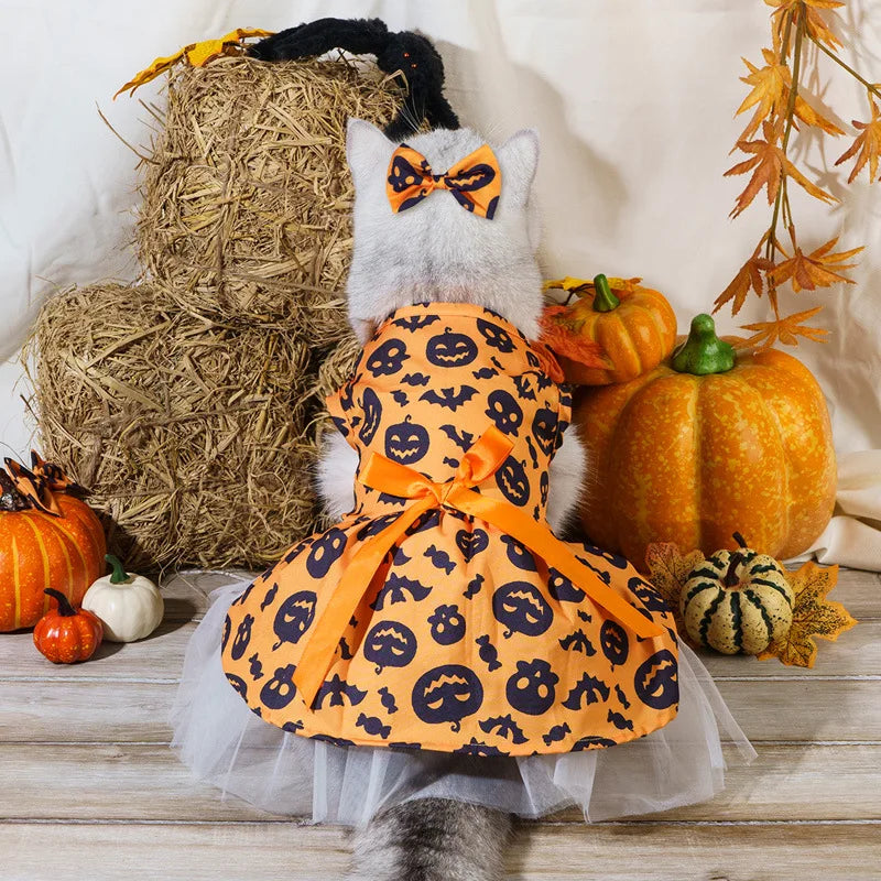 Christmas Plaid Pet Dress – Classic Holiday Party Outfit for Dogs & Cats