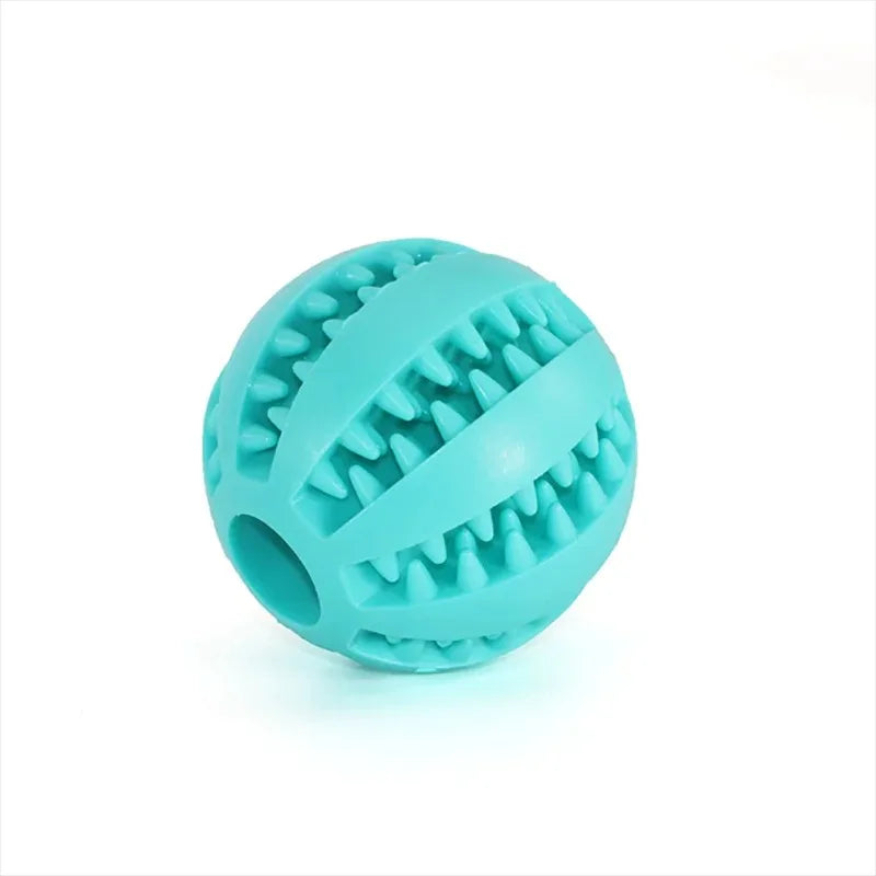 Natural Rubber Treat Ball – Tough Dental Chew Dog Toy