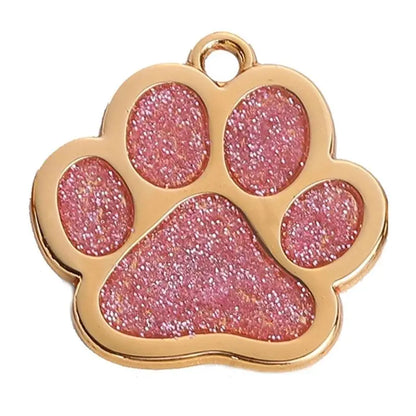 Bling Glitter Pet Collar Charm – Colorful Metal Pendant