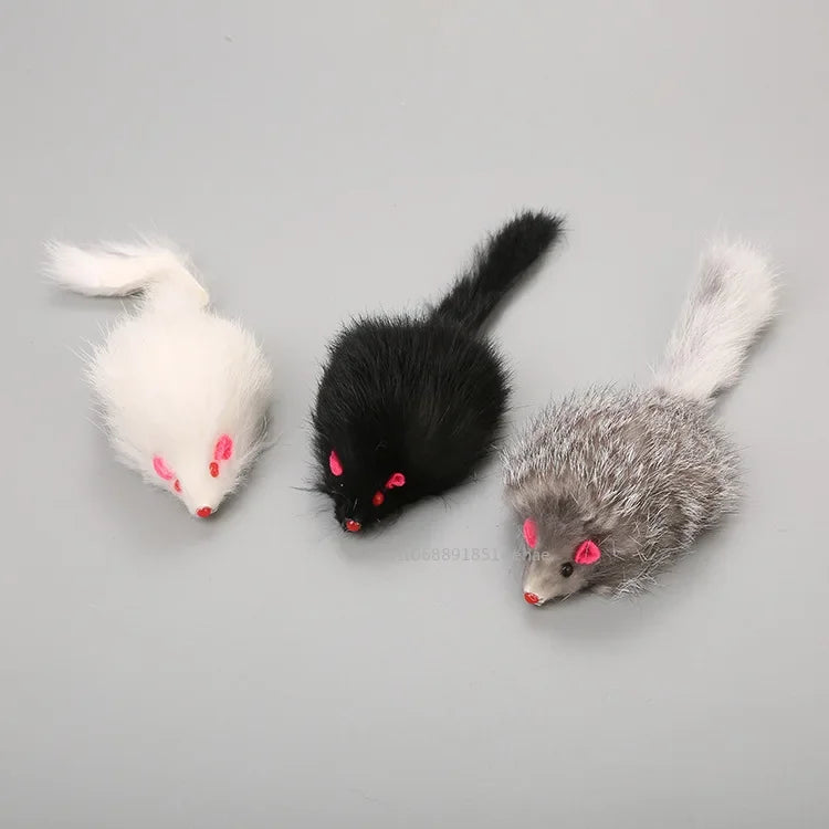 Realistic Mouse Cat Toy – Soft Plush Hunting & Chase Toy