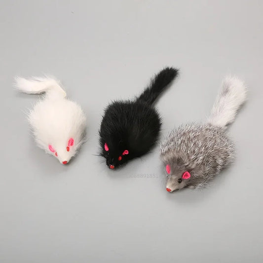 Realistic Mouse Cat Toy – Soft Plush Hunting & Chase Toy