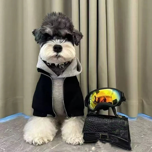 Two-Piece Style Pet Hoodie – Warm Hooded Sweatshirt for Dogs & Cats