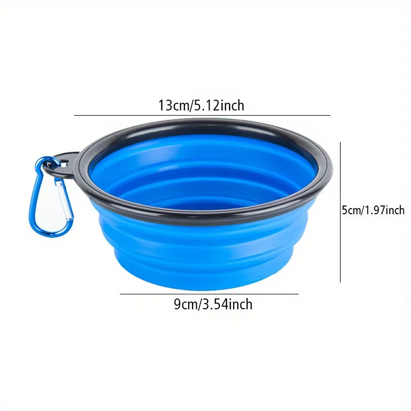 Portable Collapsible Dog Bowl – Travel Food & Water Bowl