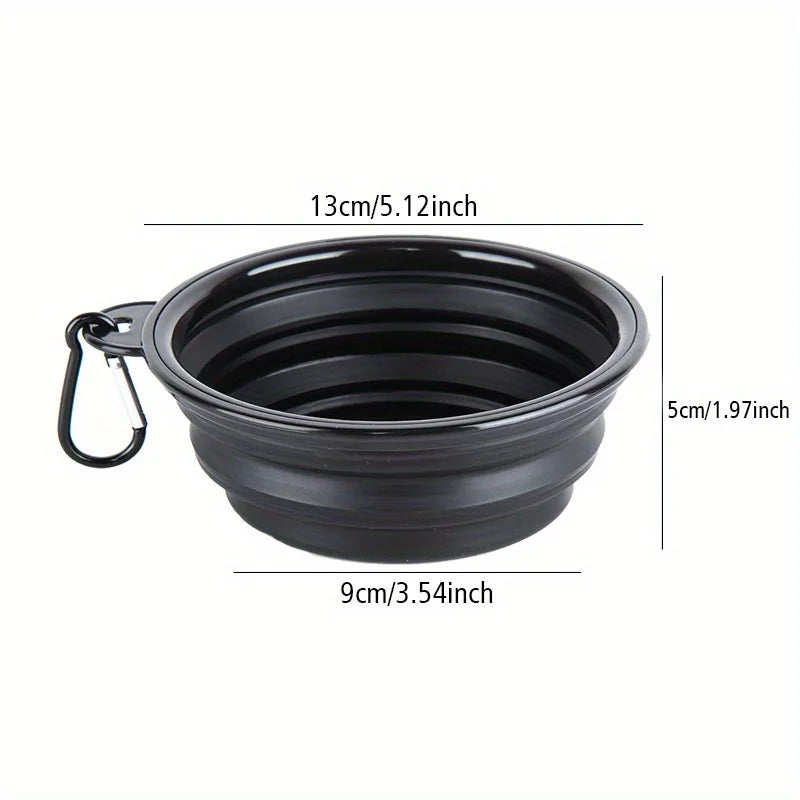 Portable Collapsible Dog Bowl – Travel Food & Water Bowl