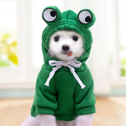 Cute Fruit Fleece Pet Hoodie – Warm Winter Coat for Dogs & Cats