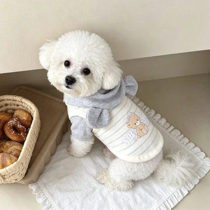 Cartoon Cotton Pet Hoodie – Cute Autumn & Winter Shirt for Dogs & Cats