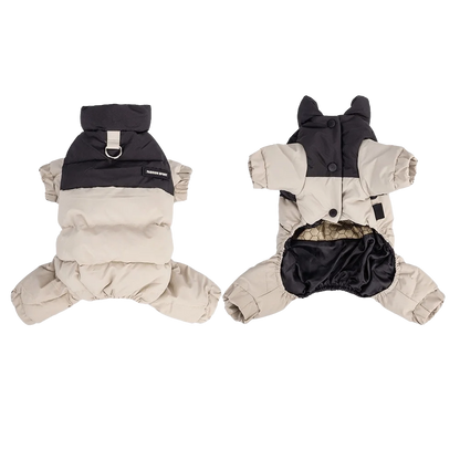 Graphene Insulated Pet Winter Jumpsuit – Waterproof Padded Four-Leg Coat for Dogs & Cats