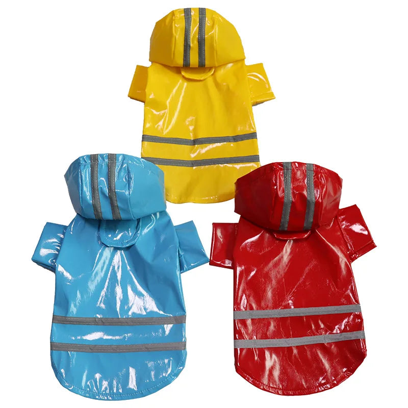 Waterproof Hooded Pet Raincoat – Reflective Outdoor Rain Jacket for Dogs & Cats