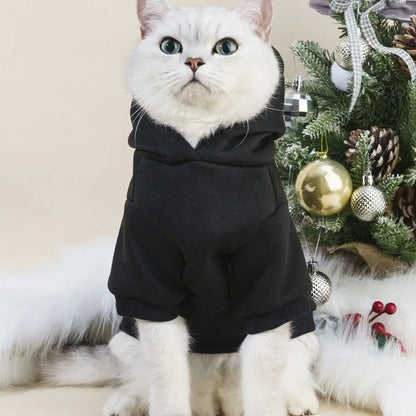 Windproof Pet Hoodie – Soft Breathable Sweatshirt for Small Dogs & Cats
