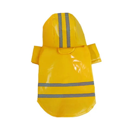 Waterproof Hooded Pet Raincoat – Reflective Outdoor Rain Jacket for Dogs & Cats
