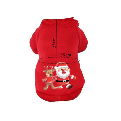 Christmas Pet Hoodie – Cozy Holiday Outfit for Dogs & Cats