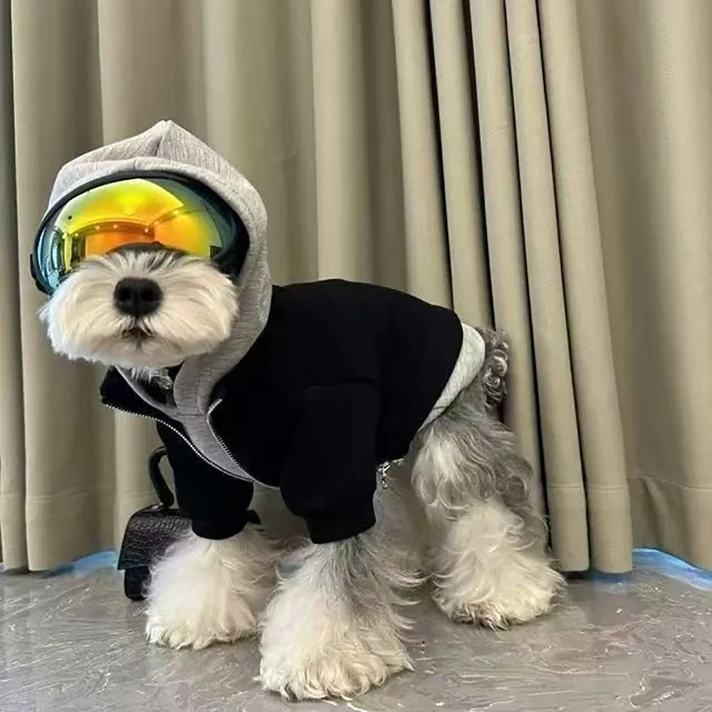 Two-Piece Style Pet Hoodie – Warm Hooded Sweatshirt for Dogs & Cats