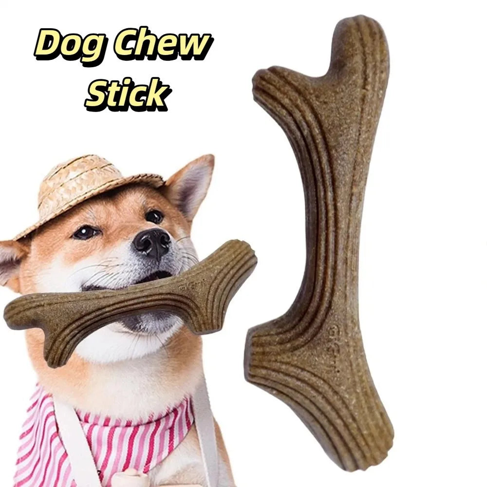 Natural Wooden Deer Antler Dog Chew Toy – Tough & Long-Lasting