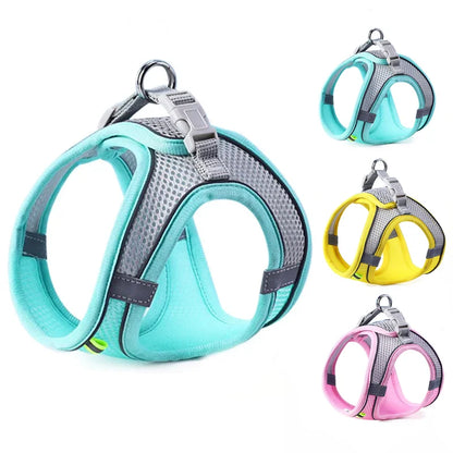 Reflective Pet Harness & Leash Set – Breathable Adjustable Vest