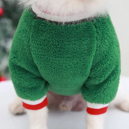 Christmas Reindeer Pet Hoodie – Warm Winter Costume