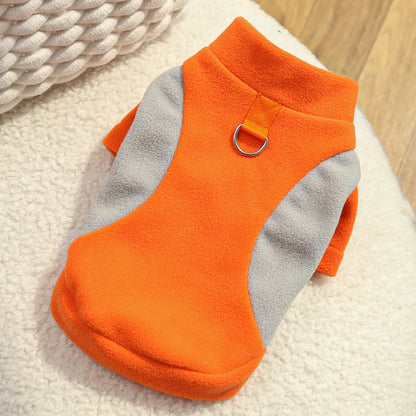 Warm Pet Winter Vest with D-Ring – Cozy Jacket for Dogs & Cats