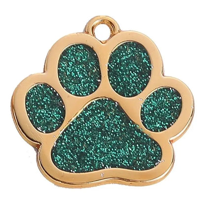 Bling Glitter Pet Collar Charm – Colorful Metal Pendant
