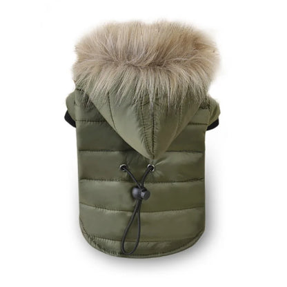 Warm Padded Pet Winter Jacket – Cozy Outdoor Coat for Dogs & Cats