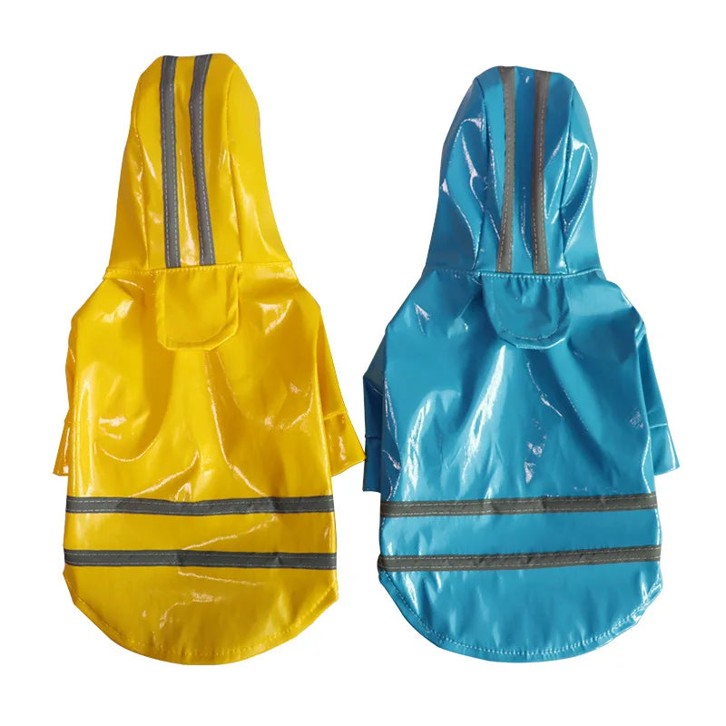 Waterproof Hooded Pet Raincoat – Reflective Outdoor Rain Jacket for Dogs & Cats