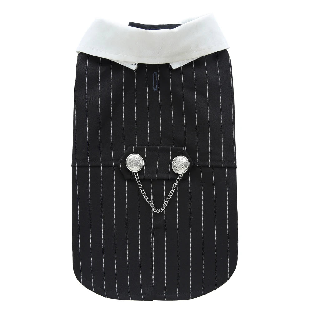 Formal Pet Tuxedo with Bow Tie – Wedding & Party Suit for Dogs & Cats