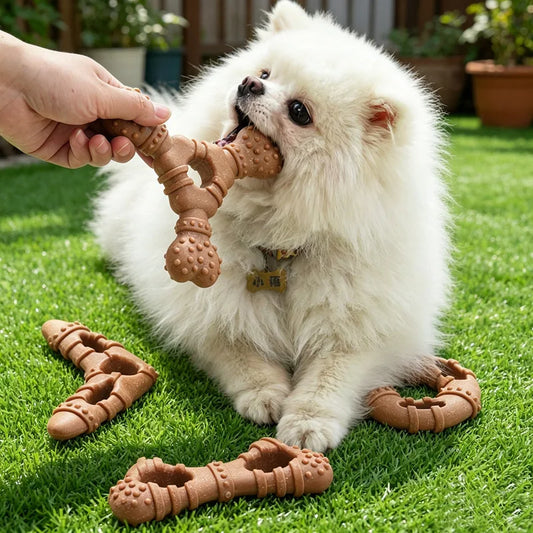 Durable Bone-Shaped Dog Chew Toy – Dental & Boredom Relief