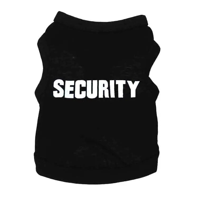 Security Letter Pet Hoodie – Warm Fashion Coat for Dogs & Cats