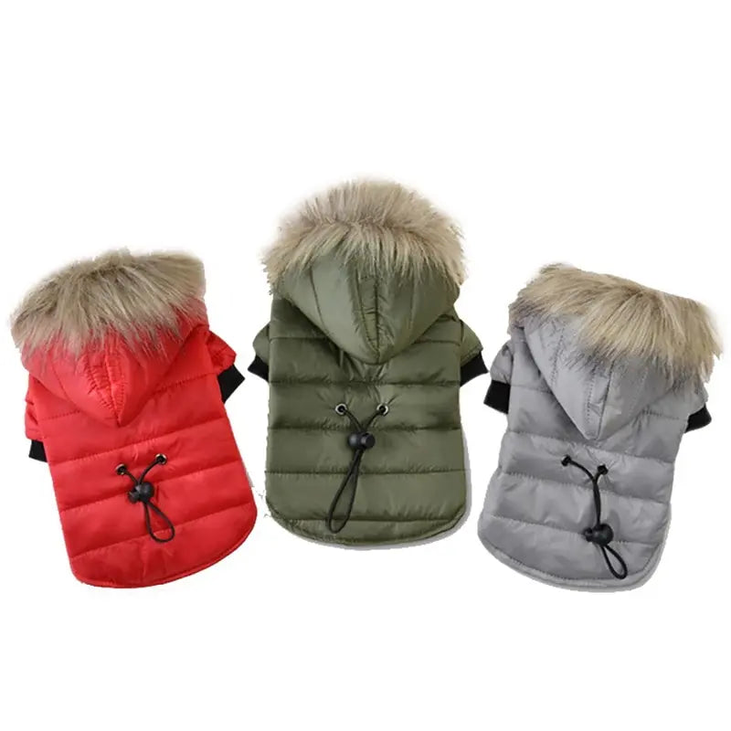 Warm Padded Pet Winter Jacket – Cozy Outdoor Coat for Dogs & Cats