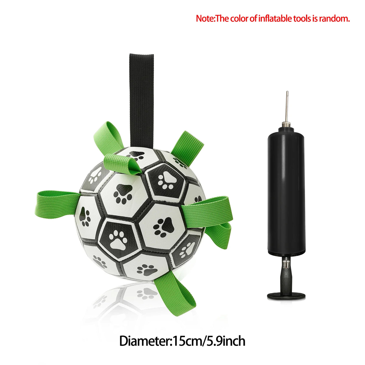 Interactive Soccer Ball Dog Toy – Tug, Chase & Fetch Fun