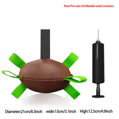 Interactive Football Dog Toy – Tug, Fetch & Water Play